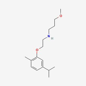 molecular formula C16H27NO2 B4892284 N-[2-(5-isopropyl-2-methylphenoxy)ethyl]-3-methoxy-1-propanamine 