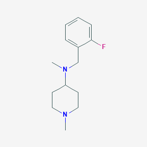 molecular formula C14H21FN2 B4892365 N-(2-fluorobenzyl)-N,1-dimethyl-4-piperidinamine 