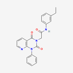 molecular formula C23H20N4O3 B4892384 2-(2,4-dioxo-1-phenyl-1,4-dihydropyrido[2,3-d]pyrimidin-3(2H)-yl)-N-(3-ethylphenyl)acetamide 