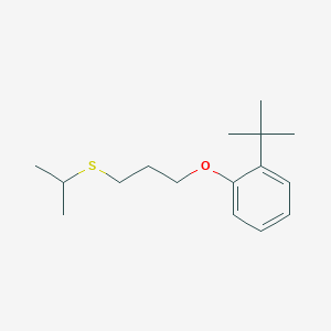 molecular formula C16H26OS B4892401 1-tert-butyl-2-[3-(isopropylthio)propoxy]benzene 
