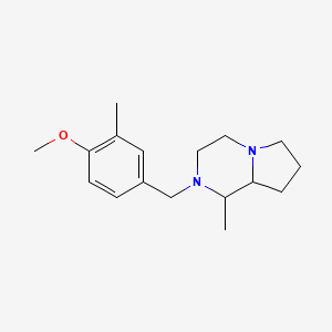 molecular formula C17H26N2O B4892482 2-(4-methoxy-3-methylbenzyl)-1-methyloctahydropyrrolo[1,2-a]pyrazine 