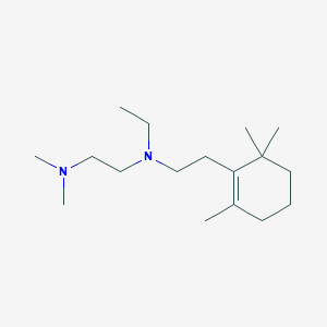 molecular formula C17H34N2 B4892485 N-ethyl-N',N'-dimethyl-N-[2-(2,6,6-trimethyl-1-cyclohexen-1-yl)ethyl]-1,2-ethanediamine 