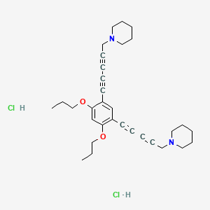molecular formula C32H42Cl2N2O2 B4892492 1,1'-[(4,6-dipropoxy-1,3-phenylene)di-1,3-pentadiyne-1,5-diyl]dipiperidine dihydrochloride 