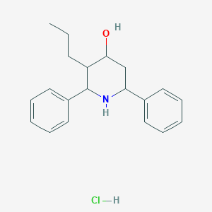 2,6-diphenyl-3-propyl-4-piperidinol hydrochloride