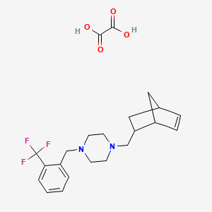molecular formula C22H27F3N2O4 B4892564 1-(bicyclo[2.2.1]hept-5-en-2-ylmethyl)-4-[2-(trifluoromethyl)benzyl]piperazine oxalate 
