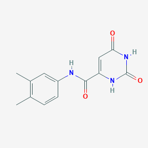 molecular formula C13H13N3O3 B4892785 N-(3,4-dimethylphenyl)-2,6-dioxo-1,2,3,6-tetrahydro-4-pyrimidinecarboxamide 