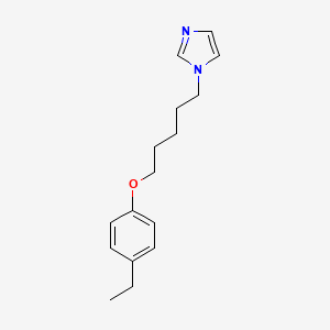 molecular formula C16H22N2O B4892824 1-[5-(4-ethylphenoxy)pentyl]-1H-imidazole 