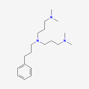 molecular formula C19H35N3 B4892858 N-[3-(dimethylamino)propyl]-N',N'-dimethyl-N-(3-phenylpropyl)-1,3-propanediamine 