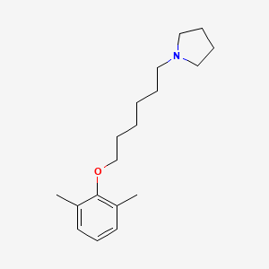 molecular formula C18H29NO B4892904 1-[6-(2,6-dimethylphenoxy)hexyl]pyrrolidine 