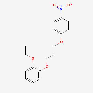 molecular formula C17H19NO5 B4892908 1-ethoxy-2-[3-(4-nitrophenoxy)propoxy]benzene 
