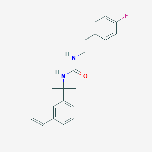 molecular formula C21H25FN2O B489293 N-[2-(4-fluorophenyl)ethyl]-N'-[1-(3-isopropenylphenyl)-1-methylethyl]urea CAS No. 429627-68-9