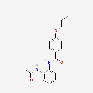 molecular formula C19H22N2O3 B4892931 N-[2-(acetylamino)phenyl]-4-butoxybenzamide 