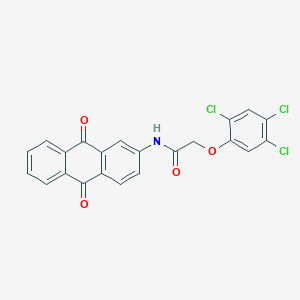 molecular formula C22H12Cl3NO4 B4892976 N-(9,10-dioxo-9,10-dihydro-2-anthracenyl)-2-(2,4,5-trichlorophenoxy)acetamide 