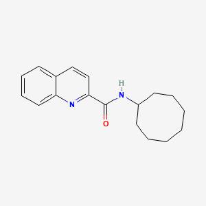 molecular formula C18H22N2O B4892989 N-cyclooctyl-2-quinolinecarboxamide 