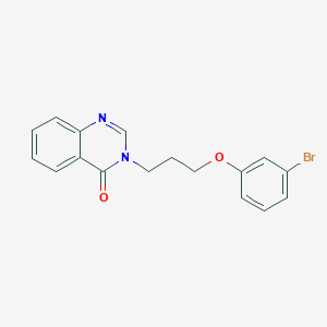 molecular formula C17H15BrN2O2 B4893000 3-[3-(3-bromophenoxy)propyl]-4(3H)-quinazolinone 