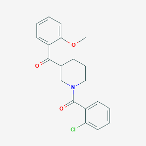 molecular formula C20H20ClNO3 B4893014 [1-(2-chlorobenzoyl)-3-piperidinyl](2-methoxyphenyl)methanone 