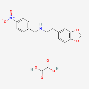 molecular formula C18H18N2O8 B4893017 [2-(1,3-benzodioxol-5-yl)ethyl](4-nitrobenzyl)amine oxalate 