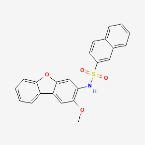 molecular formula C23H17NO4S B4893041 N-(2-methoxydibenzo[b,d]furan-3-yl)-2-naphthalenesulfonamide 
