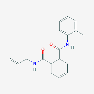 molecular formula C18H22N2O2 B4893129 N-allyl-N'-(2-methylphenyl)-4-cyclohexene-1,2-dicarboxamide 