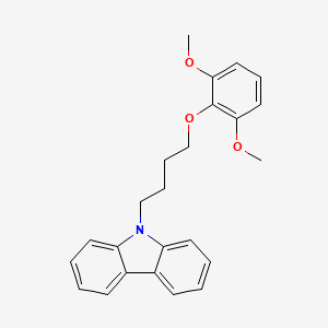molecular formula C24H25NO3 B4893133 9-[4-(2,6-dimethoxyphenoxy)butyl]-9H-carbazole 