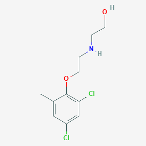 molecular formula C11H15Cl2NO2 B4893160 2-{[2-(2,4-dichloro-6-methylphenoxy)ethyl]amino}ethanol CAS No. 420100-41-0