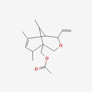 molecular formula C16H24O3 B4893176 (6,8,9-trimethyl-4-vinyl-3-oxabicyclo[3.3.1]non-6-en-1-yl)methyl acetate 