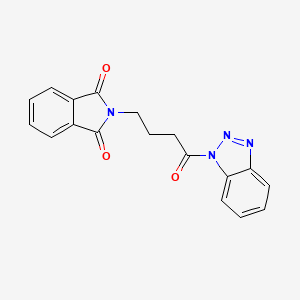 molecular formula C18H14N4O3 B4893209 2-[4-(1H-1,2,3-benzotriazol-1-yl)-4-oxobutyl]-1H-isoindole-1,3(2H)-dione 