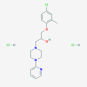 molecular formula C19H26Cl3N3O2 B4893224 1-(4-chloro-2-methylphenoxy)-3-[4-(2-pyridinyl)-1-piperazinyl]-2-propanol dihydrochloride 