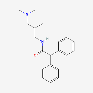 molecular formula C20H26N2O B4893232 N-[3-(dimethylamino)-2-methylpropyl]-2,2-diphenylacetamide 
