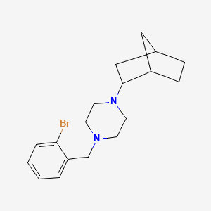 molecular formula C18H25BrN2 B4893289 1-bicyclo[2.2.1]hept-2-yl-4-(2-bromobenzyl)piperazine 