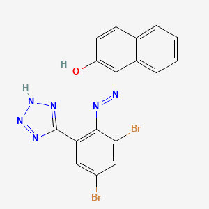 molecular formula C17H10Br2N6O B4893347 1-{[2,4-dibromo-6-(1H-tetrazol-5-yl)phenyl]diazenyl}-2-naphthol 