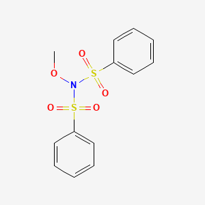 molecular formula C13H13NO5S2 B4893456 N-methoxy-N-(phenylsulfonyl)benzenesulfonamide 