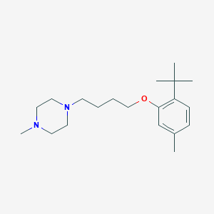molecular formula C20H34N2O B4893472 1-[4-(2-tert-butyl-5-methylphenoxy)butyl]-4-methylpiperazine 