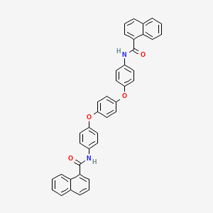 molecular formula C40H28N2O4 B4893480 N,N'-[1,4-phenylenebis(oxy-4,1-phenylene)]di(1-naphthamide) 