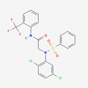 N~2~-(2,5-dichlorophenyl)-N~2~-(phenylsulfonyl)-N~1~-[2-(trifluoromethyl)phenyl]glycinamide