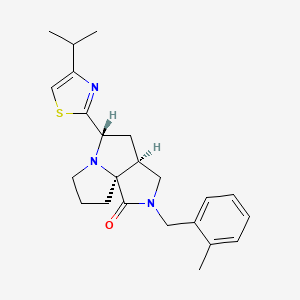 molecular formula C23H29N3OS B4893573 (3aS*,5S*,9aS*)-5-(4-isopropyl-1,3-thiazol-2-yl)-2-(2-methylbenzyl)hexahydro-7H-pyrrolo[3,4-g]pyrrolizin-1(2H)-one 