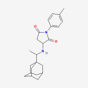 3-{[1-(1-adamantyl)ethyl]amino}-1-(4-methylphenyl)-2,5-pyrrolidinedione