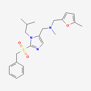 1-[2-(benzylsulfonyl)-1-isobutyl-1H-imidazol-5-yl]-N-methyl-N-[(5-methyl-2-furyl)methyl]methanamine