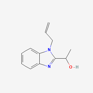 molecular formula C12H14N2O B4893668 1-(1-allyl-1H-benzimidazol-2-yl)ethanol 