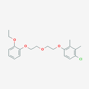 molecular formula C20H25ClO4 B4893725 1-chloro-4-{2-[2-(2-ethoxyphenoxy)ethoxy]ethoxy}-2,3-dimethylbenzene 