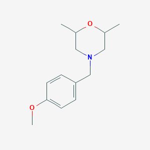 molecular formula C14H21NO2 B4893750 4-(4-methoxybenzyl)-2,6-dimethylmorpholine 