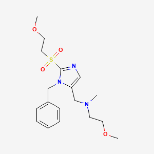 ({1-benzyl-2-[(2-methoxyethyl)sulfonyl]-1H-imidazol-5-yl}methyl)(2-methoxyethyl)methylamine