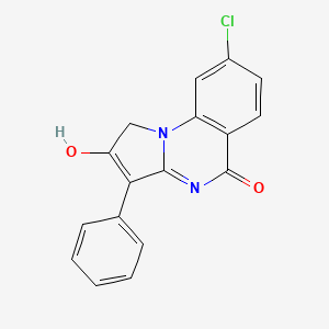 molecular formula C17H11ClN2O2 B4893774 8-chloro-3-phenylpyrrolo[1,2-a]quinazoline-2,5(1H,4H)-dione 