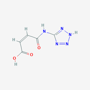 molecular formula C5H5N5O3 B4893778 4-oxo-4-(1H-tetrazol-5-ylamino)-2-butenoic acid 