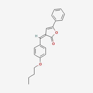 molecular formula C21H20O3 B4893795 3-(4-butoxybenzylidene)-5-phenyl-2(3H)-furanone 