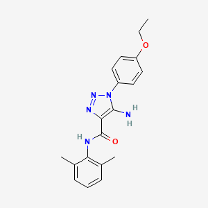 molecular formula C19H21N5O2 B4893812 5-amino-N-(2,6-dimethylphenyl)-1-(4-ethoxyphenyl)-1H-1,2,3-triazole-4-carboxamide 
