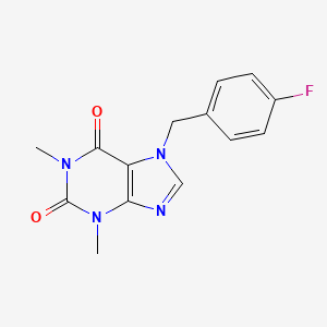 7-(4-fluorobenzyl)-1,3-dimethyl-3,7-dihydro-1H-purine-2,6-dione