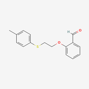 2-{2-[(4-methylphenyl)thio]ethoxy}benzaldehyde