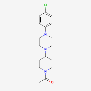 molecular formula C17H24ClN3O B4893866 1-(1-acetyl-4-piperidinyl)-4-(4-chlorophenyl)piperazine 