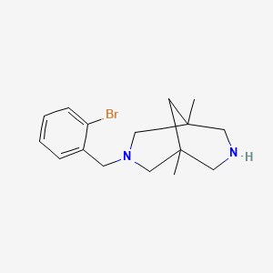 molecular formula C16H23BrN2 B4893868 3-(2-bromobenzyl)-1,5-dimethyl-3,7-diazabicyclo[3.3.1]nonane 